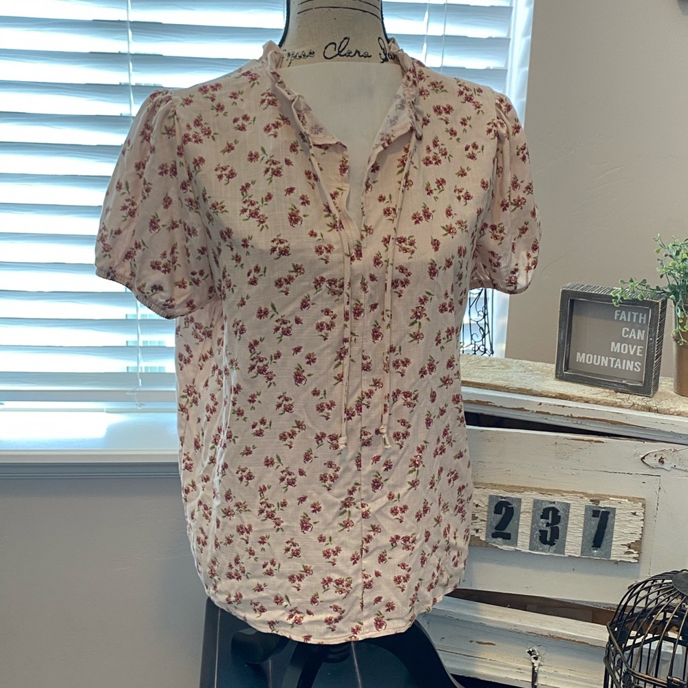 Women flowered western boutique blouse